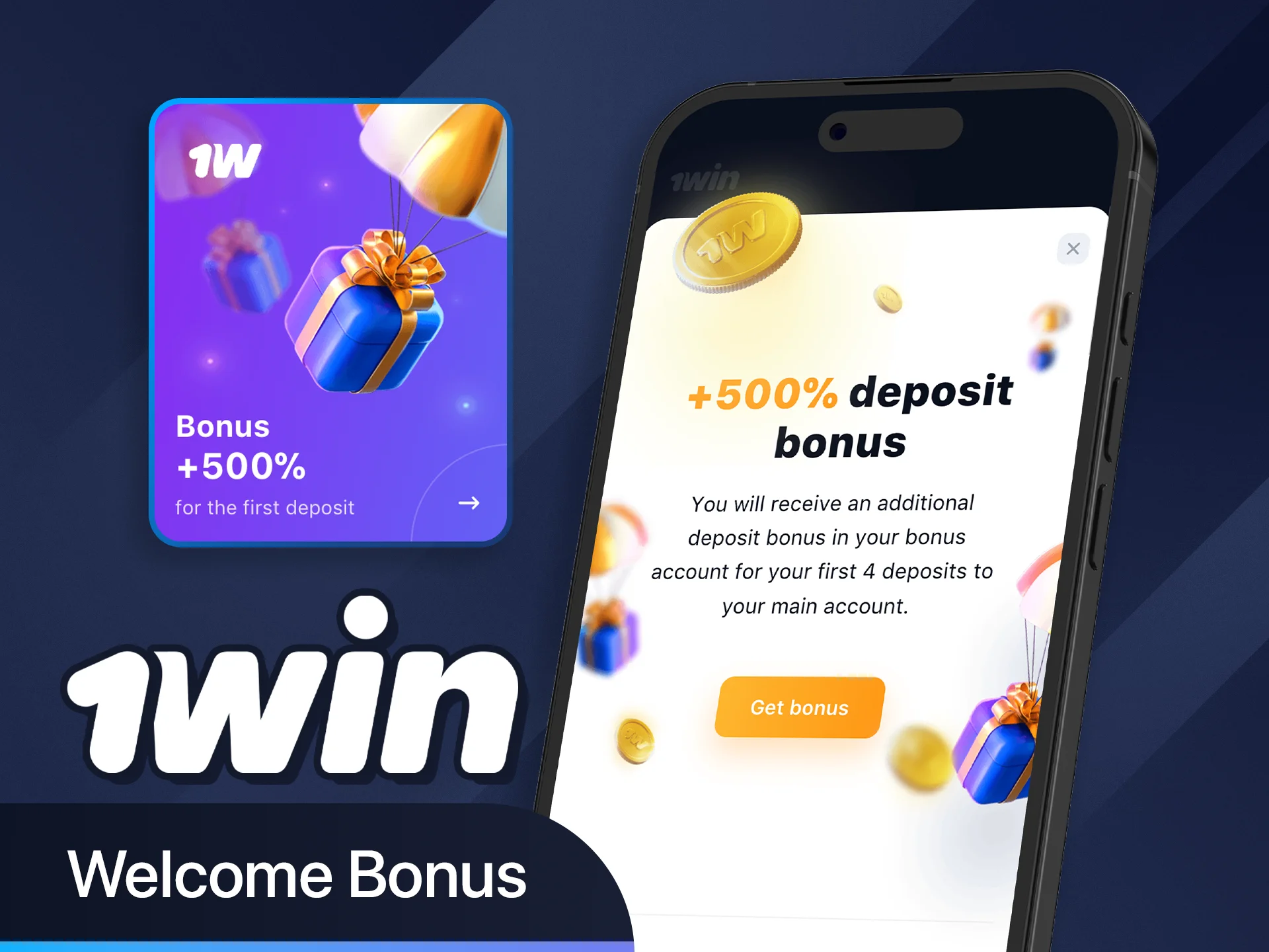 Claim your 1win welcome bonus right after registration.