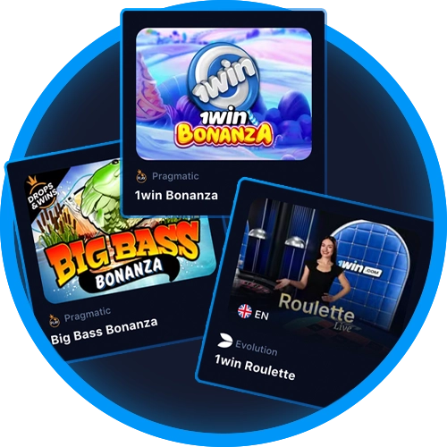 Play top casino games with 1win.