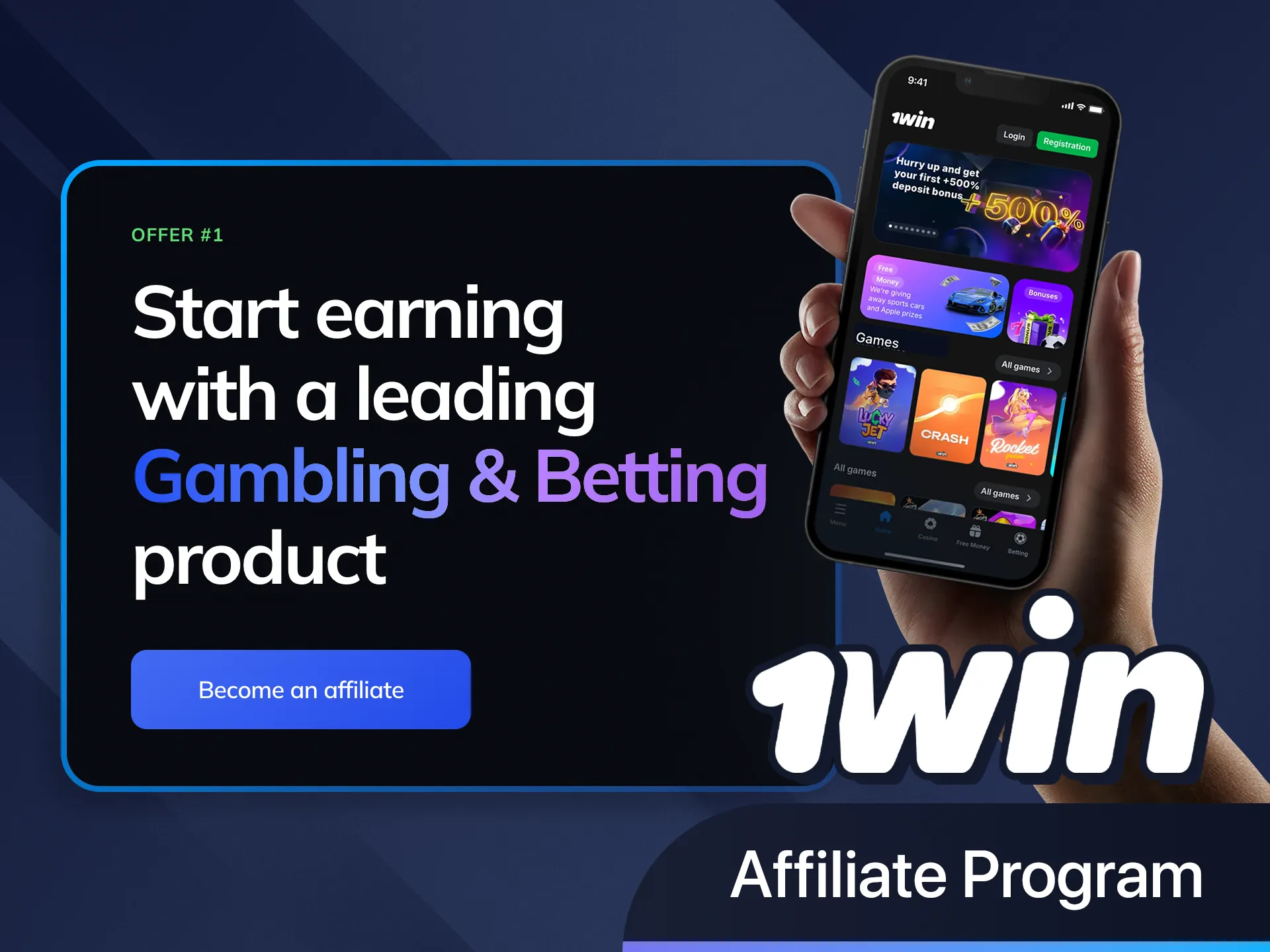 Join the 1win affiliate program and earn commissions.