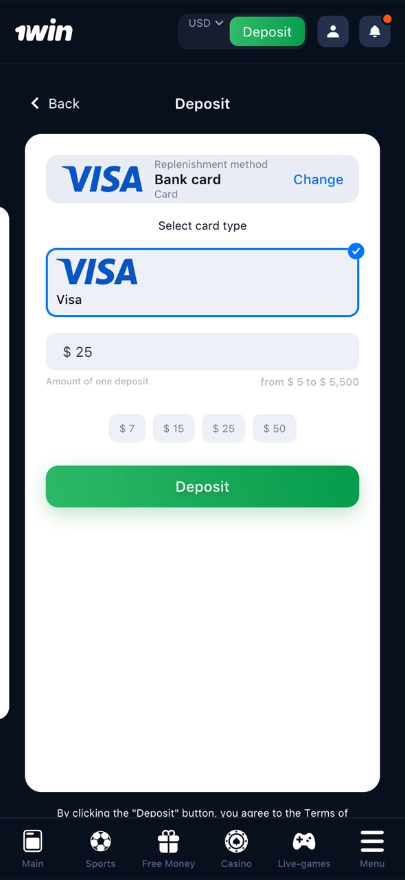 Add money to your account and unlock your bonus at 1win.
