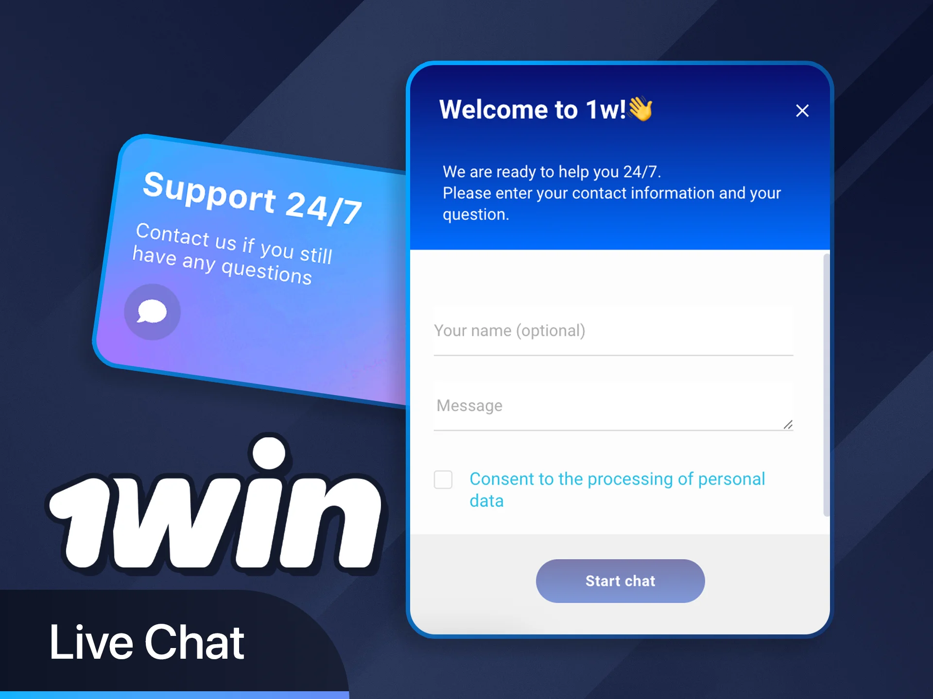 Use 1win live chat for instant help and answers.