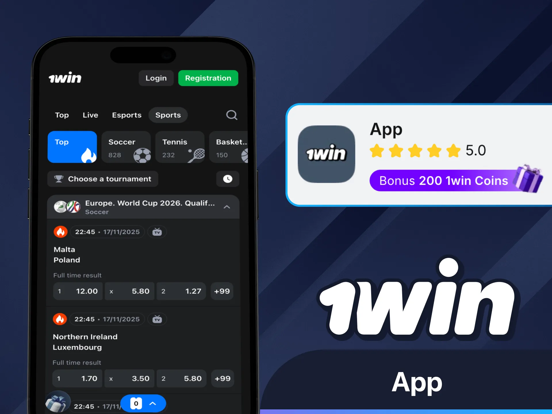 Play horse racing anytime using 1Win app.
