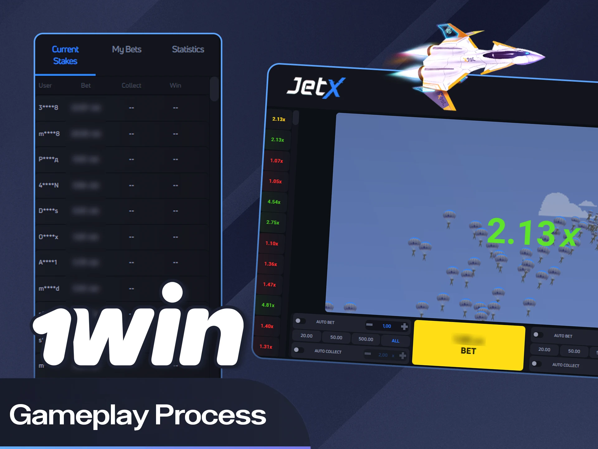 Follow the jet flight path on the official 1win website today.