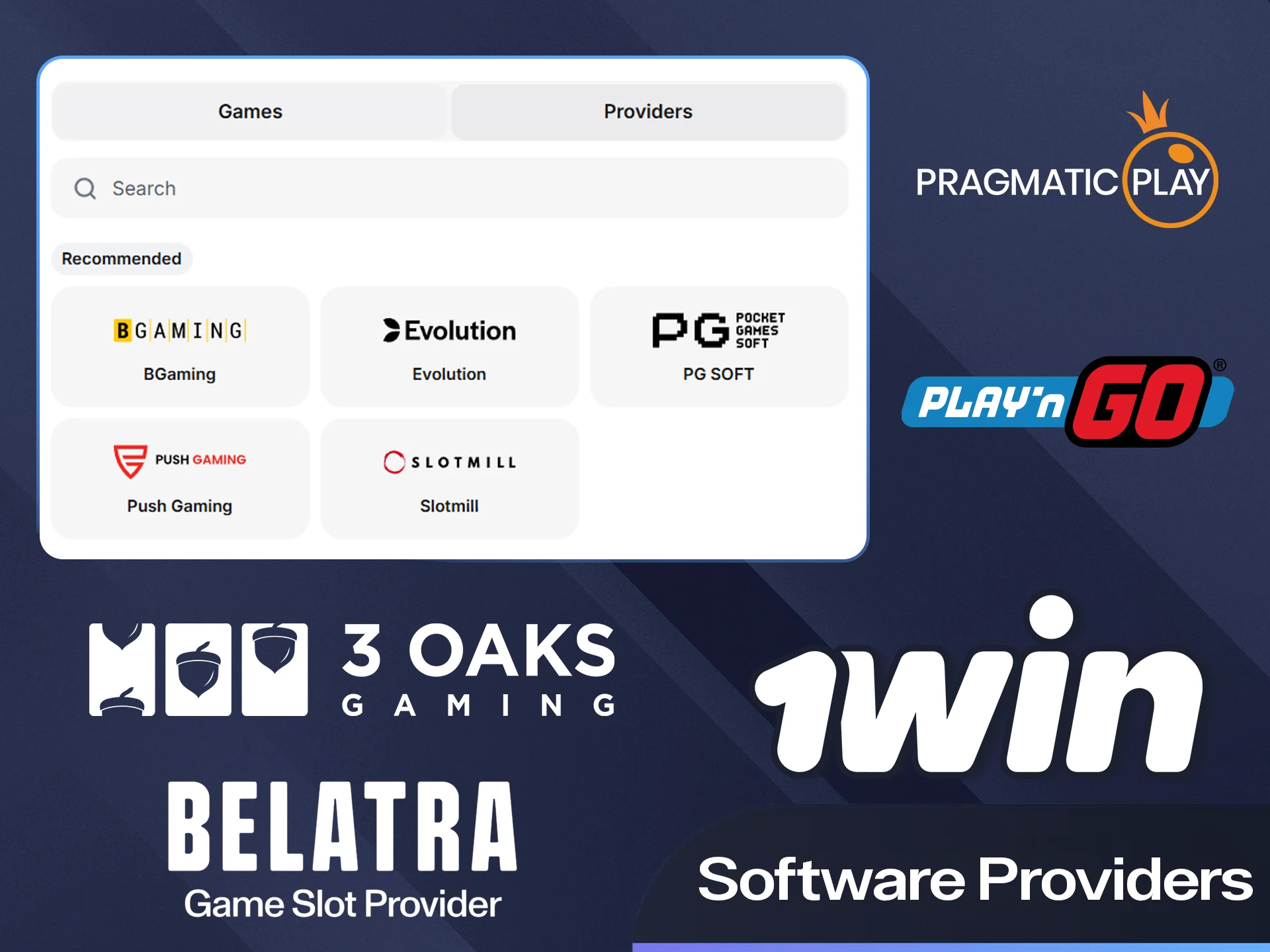 Discover top tier game developers on the 1win website right now.