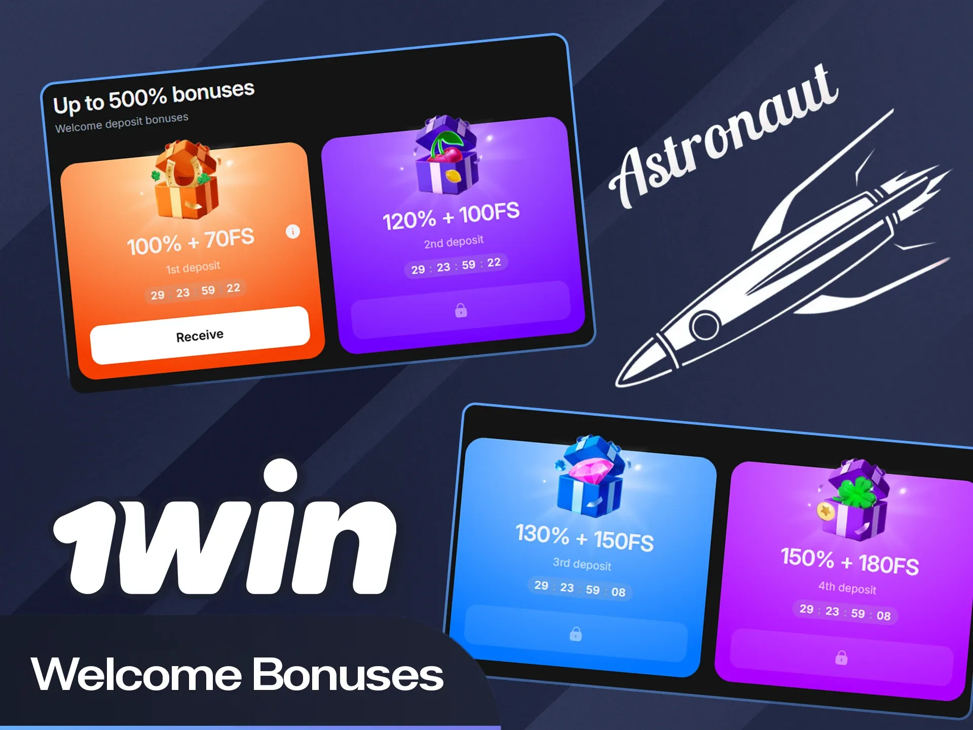 Claim your space welcome bonus on the official 1win website today.