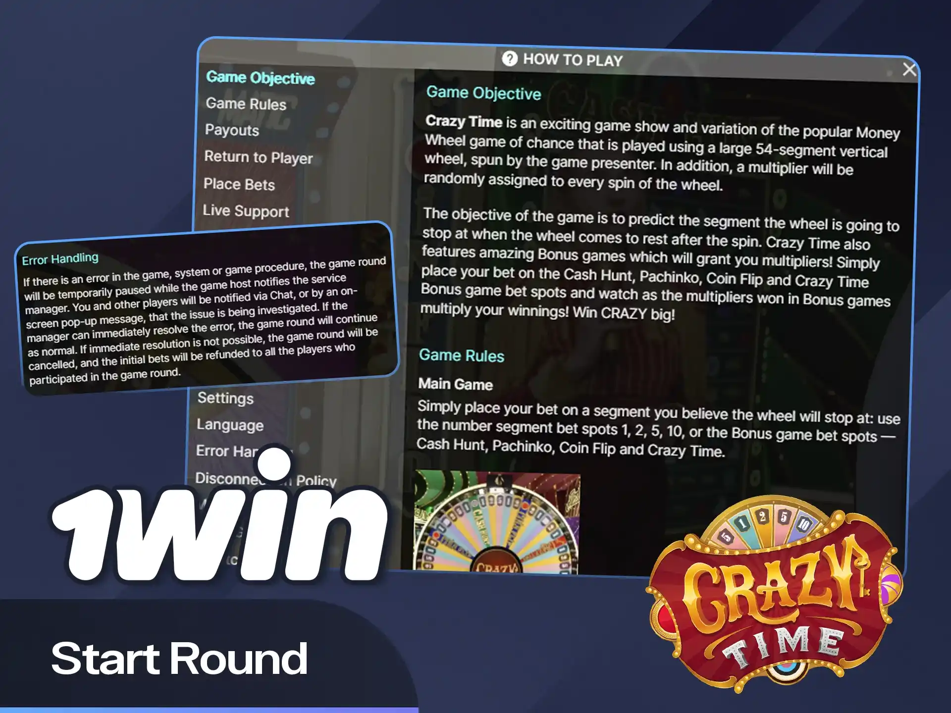 Begin your betting round on the 1win website.