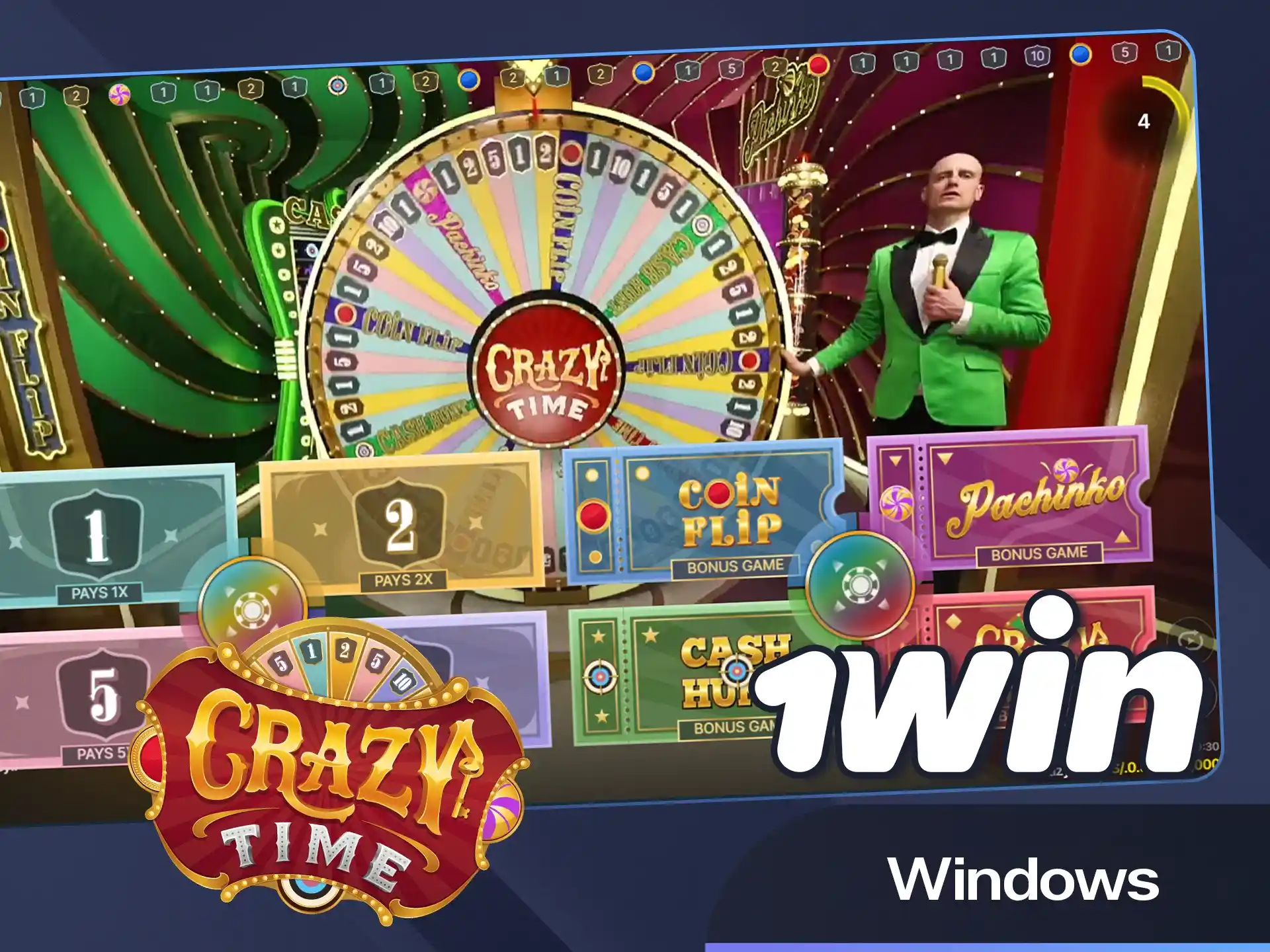 Download the PC software from the 1win website right now.