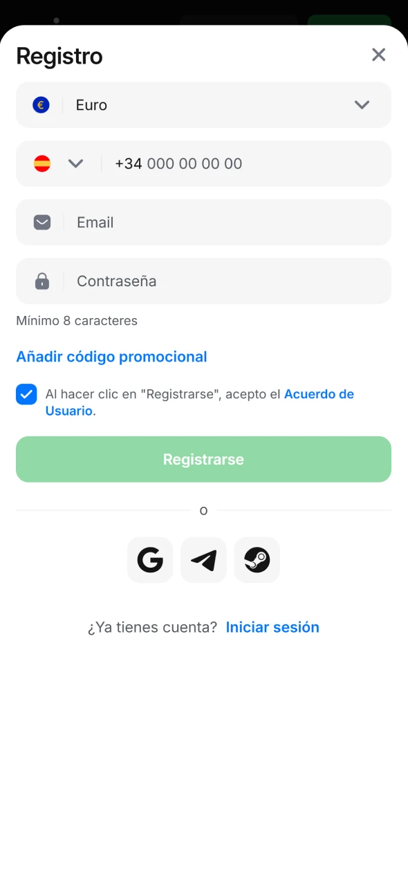 Regístrate en 1win en segundos y empieza a jugar.
