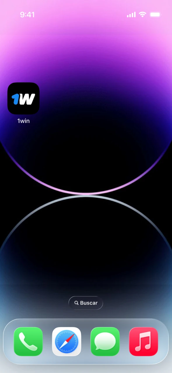 Abre 1win desde tu pantalla de inicio y empieza a jugar.