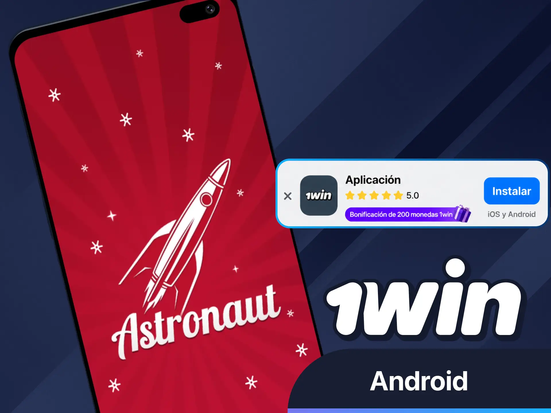 Obtén la aplicación para Android directamente desde el sitio web oficial de 1win ahora.