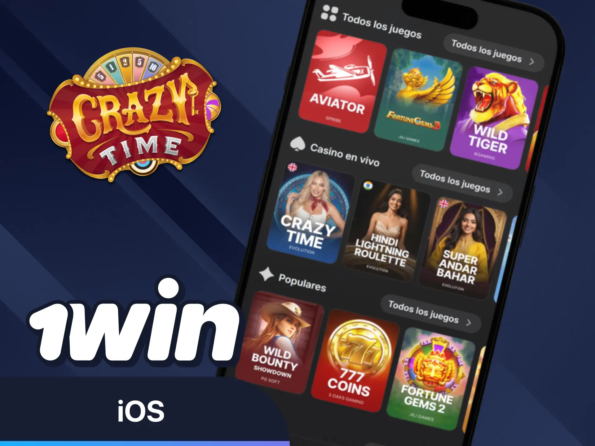 Instala ahora la versión móvil para iOS desde el sitio web oficial de 1win.
