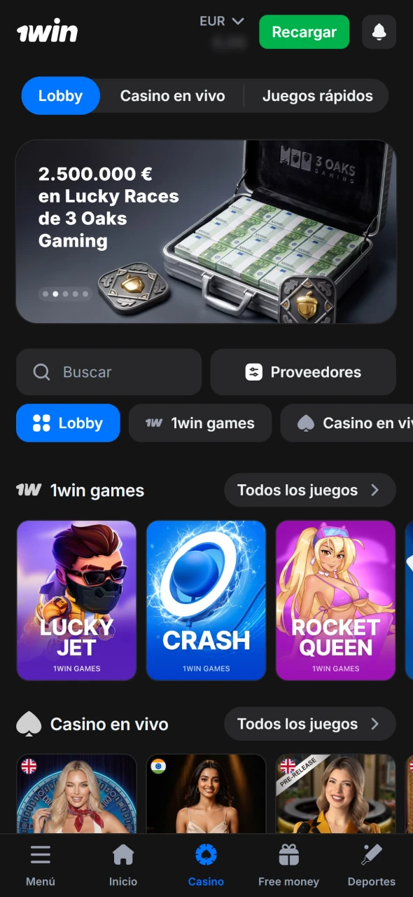 Usa tu saldo para ganar dinero real en 1win.