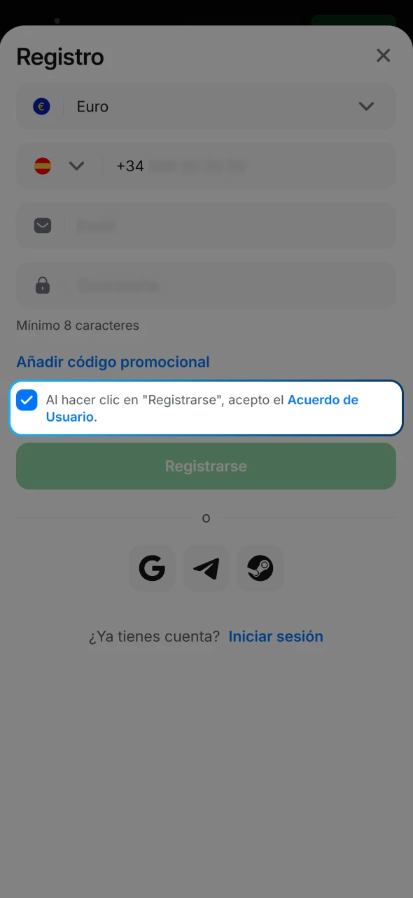 Aprende cómo aceptar los términos de 1win y confirmar tu edad.