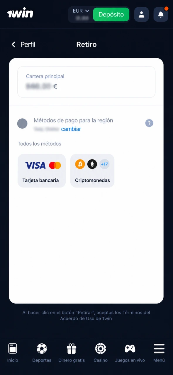 Aprende a elegir el método de pago adecuado en 1win.