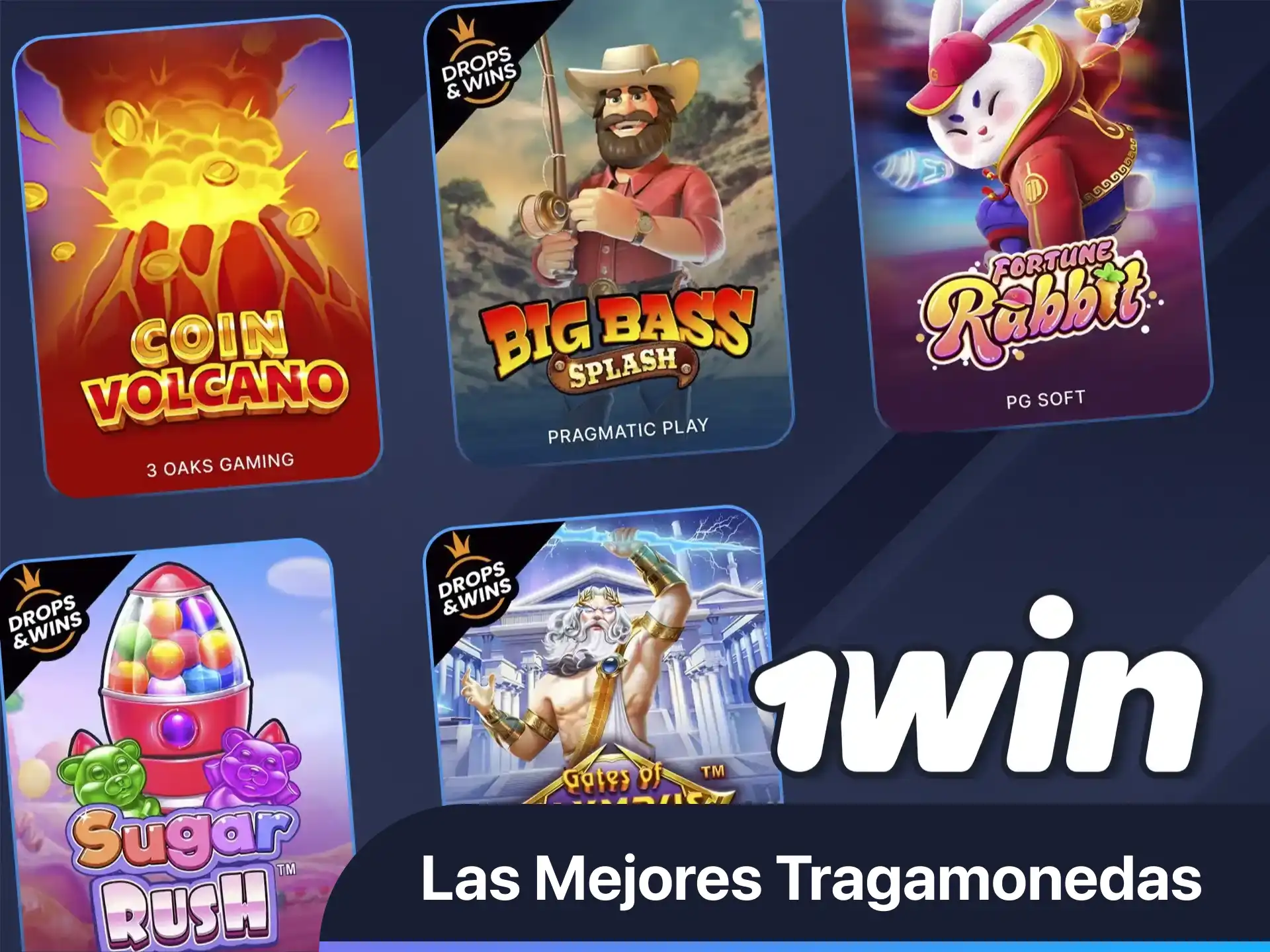 Prueba ahora mismo las tragamonedas que ofrecen los premios más altos en la página web oficial de 1win.