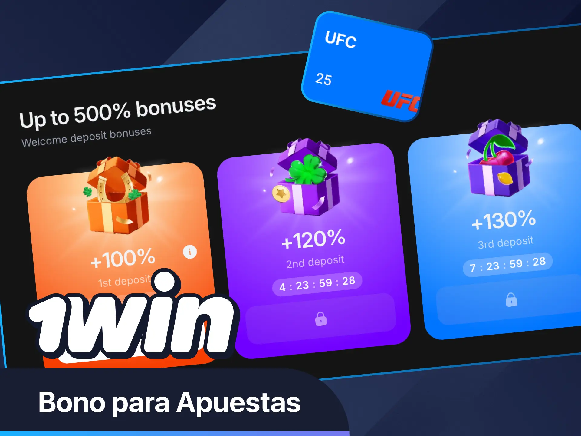 Consigue bonos exclusivos de UFC en 1win.